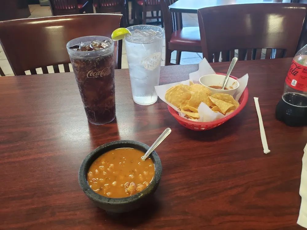 Charro Beans w Chips & Salsa